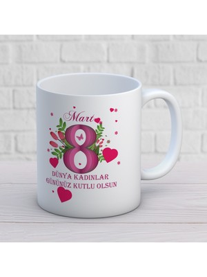8 Mart Dünya Kadınlar Gününe Özel Hediyelik Kupa Bardak