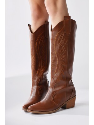 Hero Taba Nakışlı Kovboy Çizme