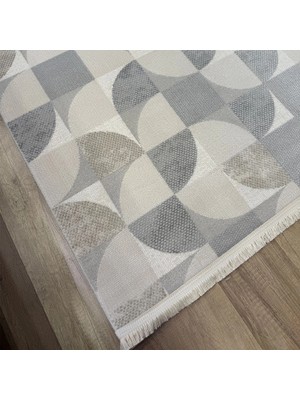 Hoom Rugs Grandy 5210 Vizon Kaymaz Pamuk Taban Modern Halı