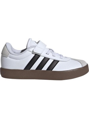 Adidas Vl Court 3.0 El C ID9155 Beyaz Sneaker Ayakkabı Erkek Çocuk İçin Konforlu Tasarım