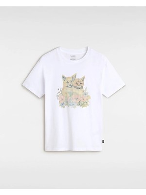 Vans Smitten Oversized Ss Kadın T-Shirt VN000MD2WHT1