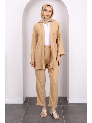 Bisküvi Bürümcük Kimono Pantolon Takım