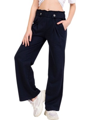 Kız Çocuk Pantolon Geniş Paçalı