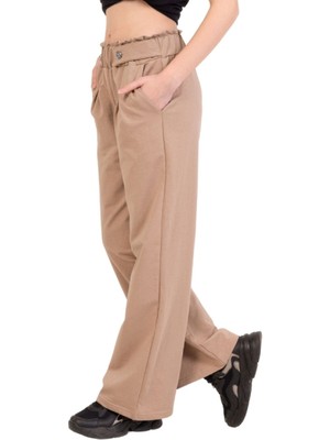 Kız Çocuk Pantolon Geniş Paçalı