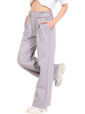 Kız Çocuk Pantolon Geniş Paçalı