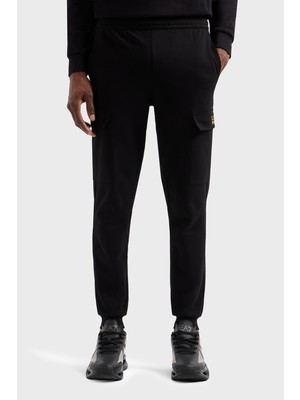 Ea7 Logolu Streç Pamuklu Slim Fit Yüksek Bel Kargo Cepli Jogger Pantolon Erkek Pantolon 8NPP67 Pjvrz 0208