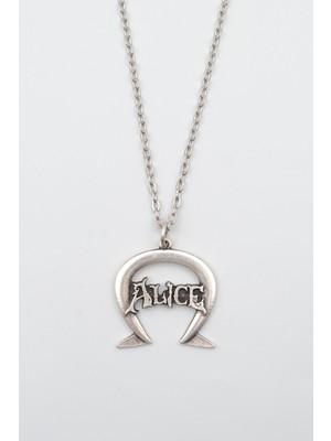 Bu Farklı Alice  Zincir Kolye - Gümüş Kaplama - Erkek Kadın Kolye - KOD:1069