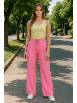 Arben Boutique Kadın Beli Lastikli Pol Paça Pantolon