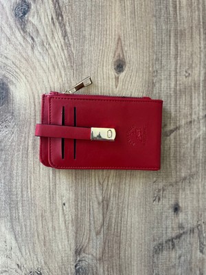 Kadın Kartlık ve Cüzdan Suni Deri - Kırmızı