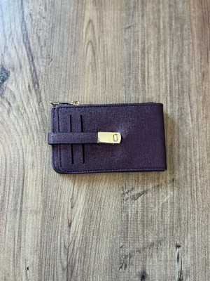 Kadın Kartlık ve Cüzdan Suni Deri - Mor