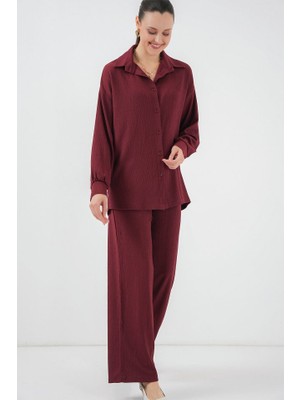 Ahes Shopping 5858 Örme Ikili Takım - Bordo