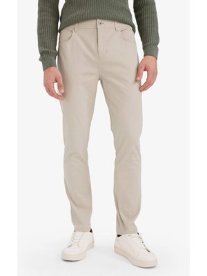 DeFacto Slim Fit Dar Kesim Dar Paça Cepli Pantolon B2089AX25AU