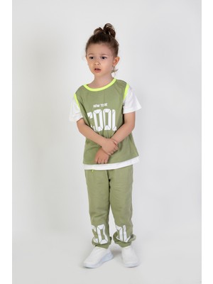 Harika Kids Erkek Çocuk Cool Baskılı  Alt Üst Basic Takım 2-5 Yaş
