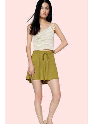 Kadın Straight Kalıp Şort Polyester Rahat Günlük Yaz Stilleri Hafta Sonu Dayanıklı Malzeme