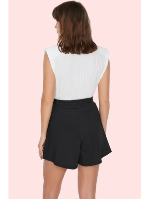 Kadın Straight Kalıp Şort Polyester Rahat Günlük Yaz Stilleri Hafta Sonu Dayanıklı Malzeme