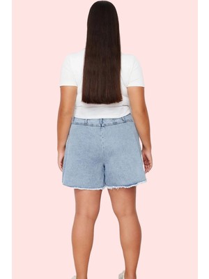 Kadın Mini Denim Şort Etek Pamuk Yüksek Bel Casual Stil Günlük Kullanım Yaz Aylarının Vazgeçilmezi