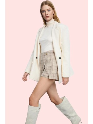 Kadın Şort Etek Pamuk Dokuma Tüvit Kemerli Kışlık Günlük Kullanım Yaz Aylarının Vazgeçilmezi