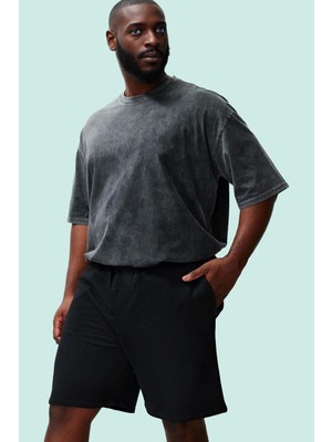 Büyük Beden Erkek Şortu Pamuk Regular Boru Paça Yazlık Rahat Günlük Kullanım Modern Tasarım