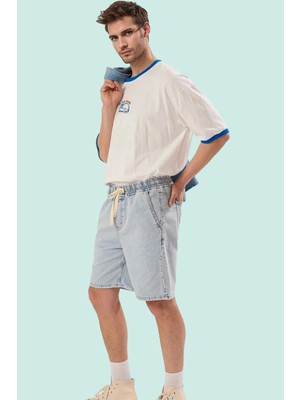 Erkek Kısa Boy Denim Şort Straight Kalıp Pamuk Casual Yaz Stilleri Için Stilin Buluştuğu Yer
