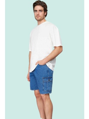 Erkek Denim Şort Pamuk Casual Günlük Kullanım Dayanıklı Malzeme Yaz Aylarının Vazgeçilmezi