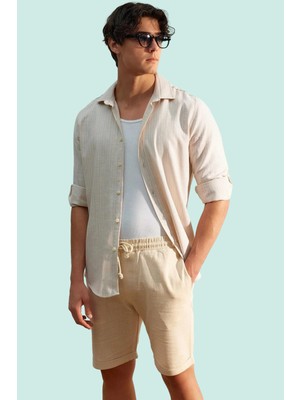 Erkek Pamuk Şort Rahat Straight Kalıp Yazlık Kombin Günlük Kullanım Yaz Aylarının Vazgeçilmezi