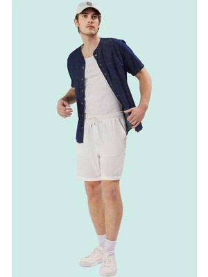 Erkek Kısa Boy Geniş Paça Yazlık Şort Günlük Rahatlık ve Stil Hafta Sonu Dayanıklı Malzeme