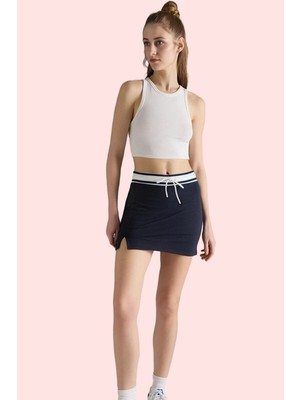 Kadın Beli Lastikli Mini Şort Etek Yazlık Casual Günlük Kombinler Için Yaz Aylarının Vazgeçilmezi