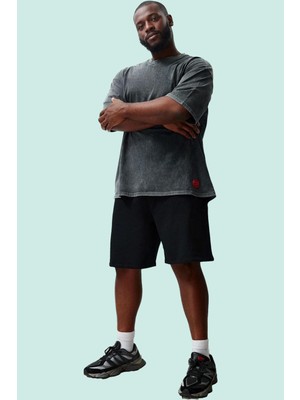 Erkek Pamuklu Rahat Şort Büyük Beden Regular Boru Paça Yaz Günlük Kullanım Kaliteli Malzeme