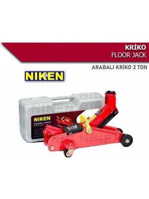 Niken Oto Kriko Araç Kaldırma Krikosu Arabalı Kriko Plastik Çantalı