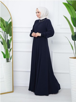 Gündelik Hac ve Umrelik Nakışlı Mevlana Ferace