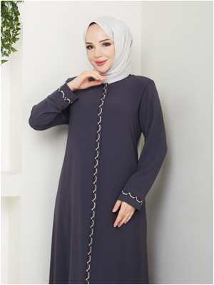 Gündelik Hac ve Umrelik Zincir Nakışlı Ferace