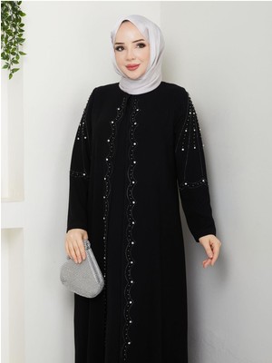 Büyük Beden Tam Boy Pelerinli Anne Elbisesi