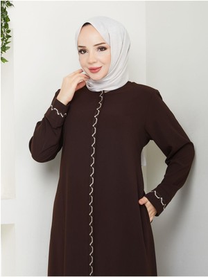 Gündelik Hac ve Umrelik Zincir Nakışlı Ferace