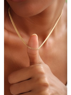 Altın Kesesi 14 Ayar Altın Ince Viyana Zincir Kolye