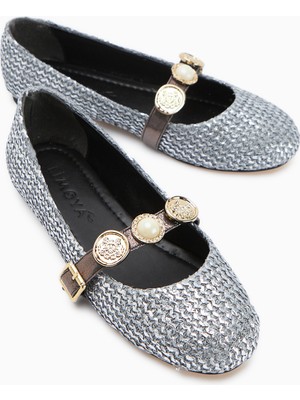 Sufia Platin Tokalı Örgülü Kadın Babet