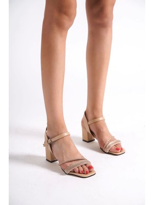 Kazax Desire Nude Cilt Topuklu Ayakkabı