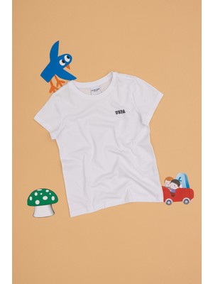 U.S. Polo Assn. Erkek Çocuk Beyaz Bisiklet Yaka Tişört 50313932-VR013