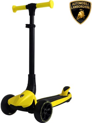 Lisanslı L3 Kolay Katlanabilir Işıklı Orta Gövde ve Işıklı Tekerlekli Çocuk Scooter Sarı