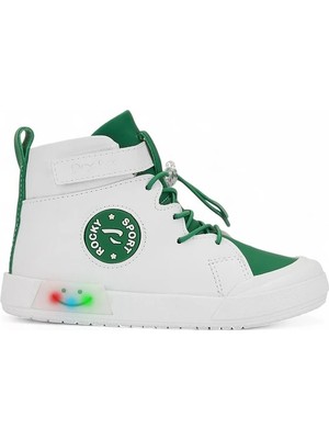Alaca Çocuk Ortopedik Kaymaz Rahat Taban Işıklı Sneaker