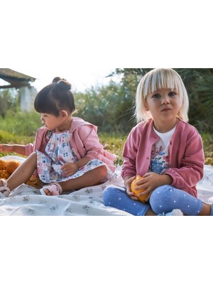 Mayoral Kız Bebek Ceketli Tayt Tişört 3'lü Takım Pembe 1737