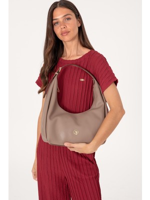 U.S. Polo Assn. Kadın Vizon Kol Çantası 50319173-VR052