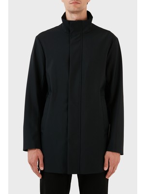 Emporio Armani Pamuk Karışımlı Dik Yaka Regular Fit Trençkot Erkek Trençkot 8N1L81 1nzaz 0999