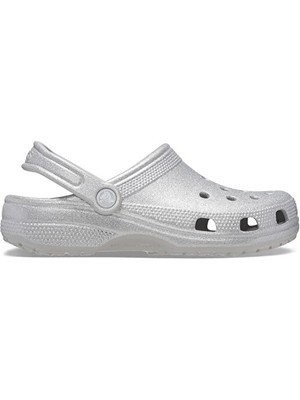 Crocs Classic Glitter Clog 205942-0IC Gri Terlik