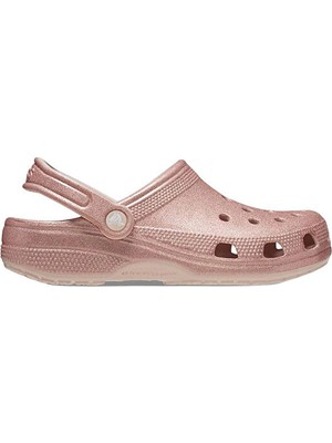 Crocs Classic Glitter Clog Kadın Terlik 205942-6WV Pembe
