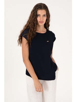 U.s. Polo Assn. Kadın Lacivert Tişört 50300759-VR033