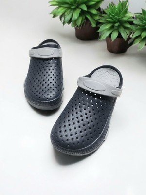 Gezer Masaj Tabanlı Kemerli Kadın Hemşire Doktor Hastane Terliği Düz Taban Renk Lacivert