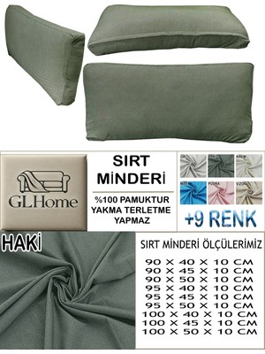 %100 Pamuk Petek 4 Adet Sırt Minderi Kılıfı