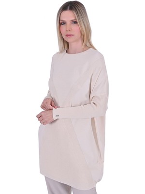 Kum Saati Triko Tunik Vanilya