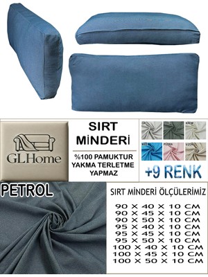 %100 Pamuk Petek 4 Adet Sırt Minderi Kılıfı