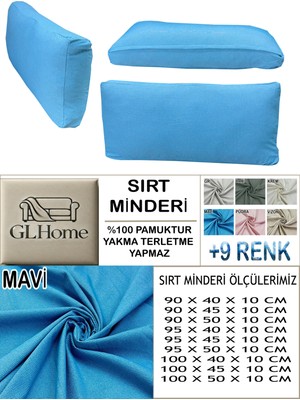 %100 Pamuk Petek 4 Adet Sırt Minderi Kılıfı